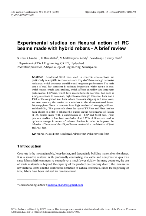 (PDF) Experimental studies on flexural action of RC beams made with ...