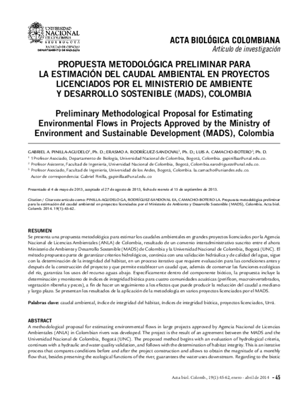 (PDF) Preliminary Methodological Proposal for Estimating Environmental ...