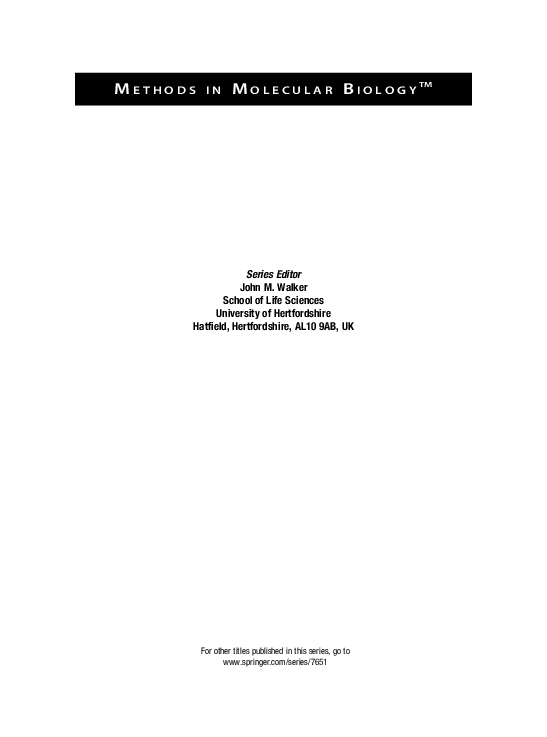 (PDF) Mitochondrial DNA : methods and protocols