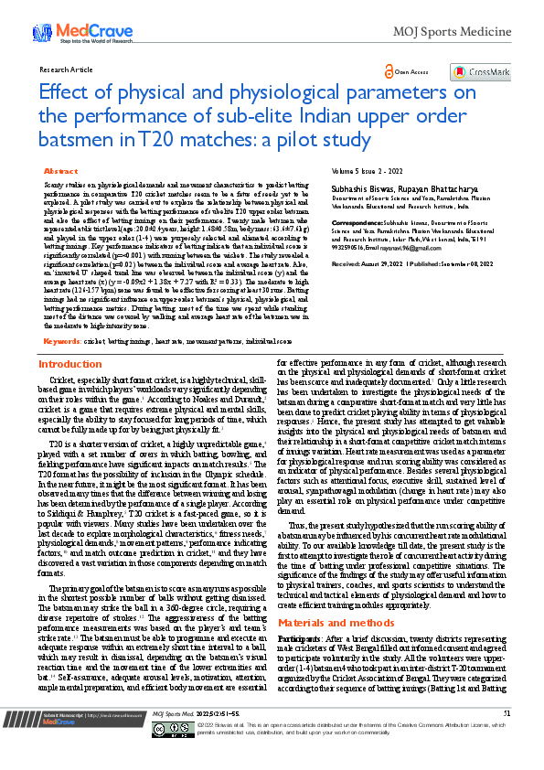 (PDF) Effect of physical and physiological parameters on the ...