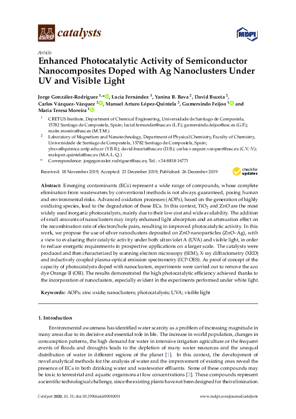 (PDF) Enhanced Photocatalytic Activity of Semiconductor Nanocomposites ...