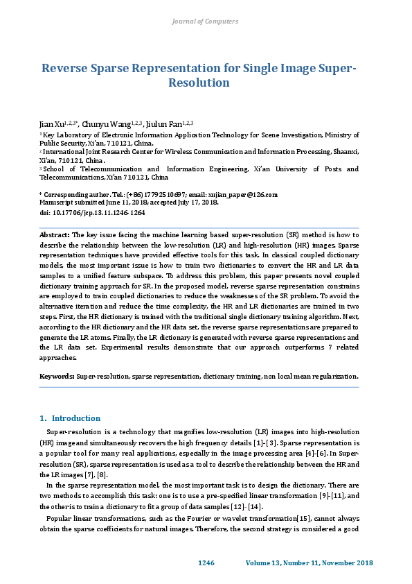 (PDF) Super-resolution of single text image by sparse representation