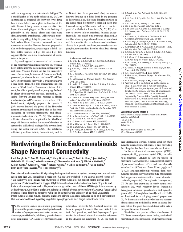 (PDF) Hardwiring the Brain: Endocannabinoids Shape Neuronal Connectivity