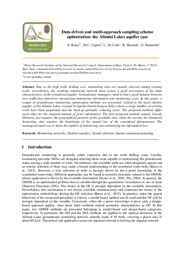 (PDF) Data-driven and multi-approach sampling scheme optimization: the ...
