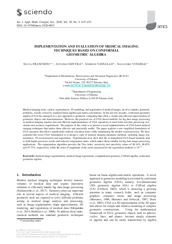 (PDF) Implementation and evaluation of medical imaging techniques based ...