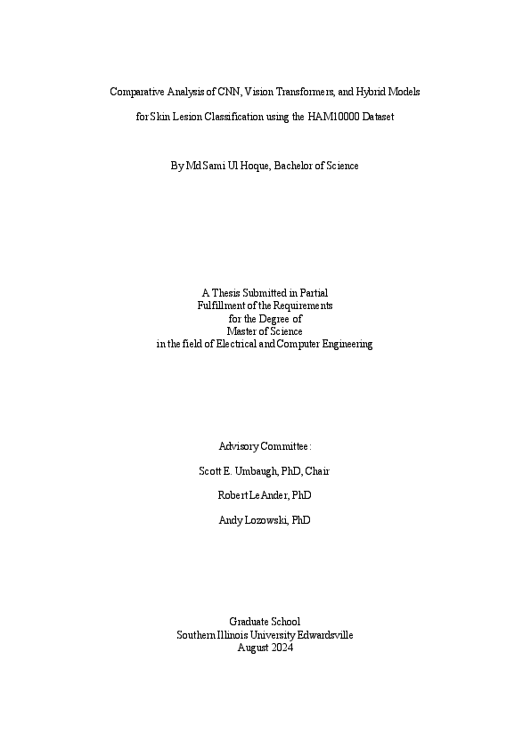 (PDF) Comparative Analysis of CNN, Vision Transformers, and Hybrid ...