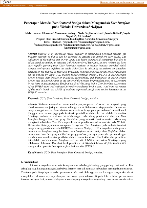 (PDF) Penerapan Metode User Centered Design dalam Menganalisis User ...