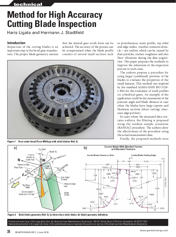 (PDF) Method for High Accuracy Cutting Blade Inspection
