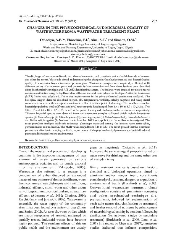 (PDF) Changes in the physicochemical and microbial quality of ...