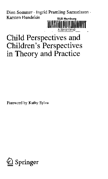 (PDF) Child Perspectives and Children¿s Perspectives in Theory and Practice