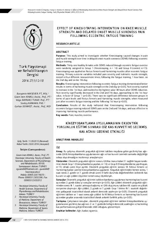 (PDF) Effect of Kinesiotaping Intervention on Knee Muscle Strength and ...