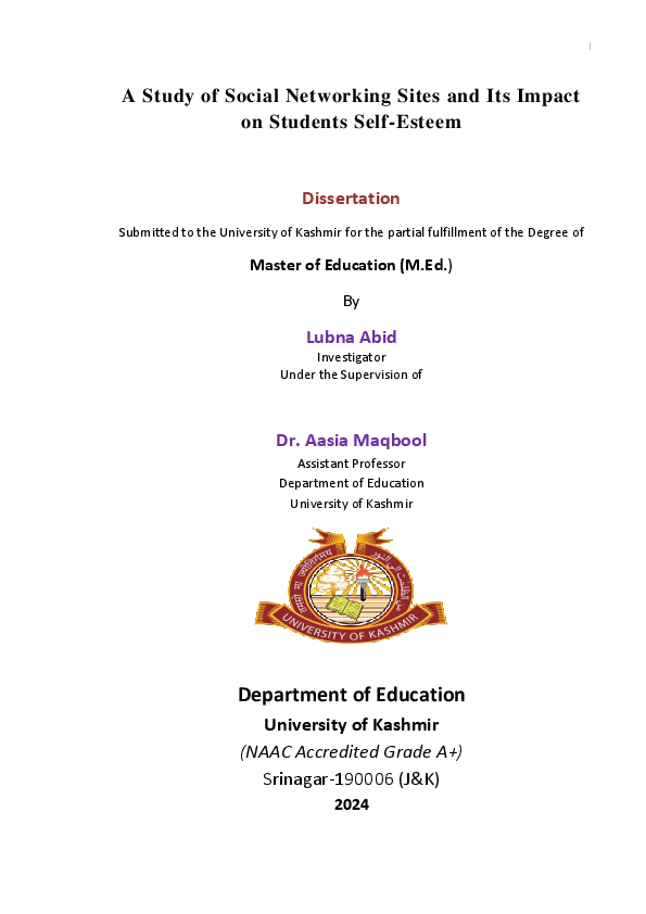 (PDF) A Study of Social Networking Sites and Its Impact on Students ...
