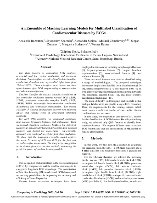 (PDF) An Ensemble of Machine Learning Models for Multilabel ...