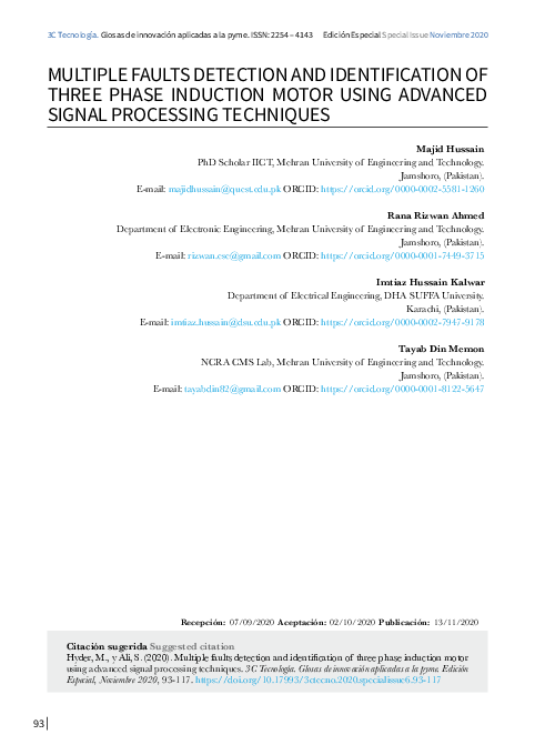 (PDF) Multiple faults detection and identification of three phase ...