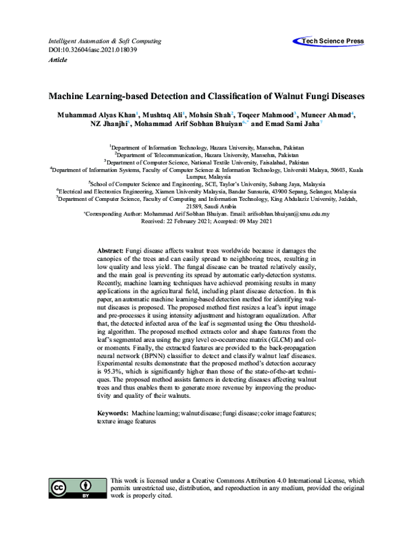 (PDF) Machine Learning-based Detection and Classification of Walnut ...