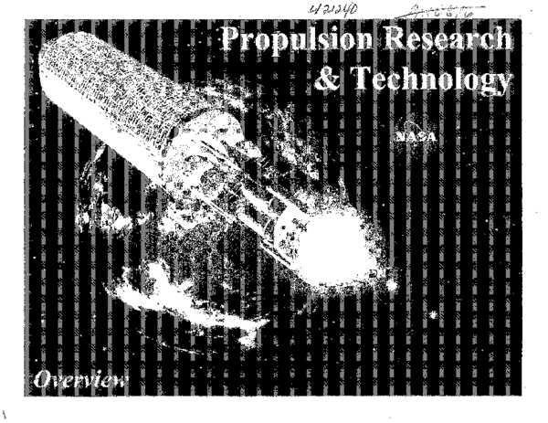 (PDF) Propulsion Research and Technology: Overview