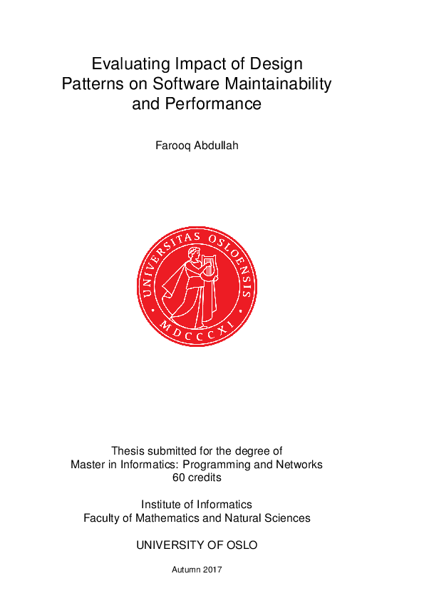 (PDF) Evaluating Impact of Design Patterns on Software Maintainability ...