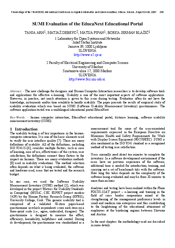 (PDF) SUMI evaluation of the EducaNext educational portal