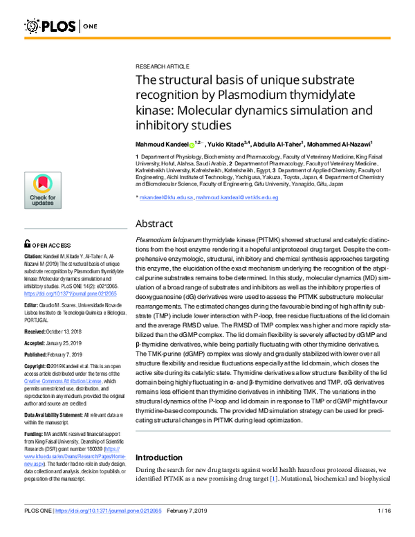(PDF) The structural basis of unique substrate recognition by ...