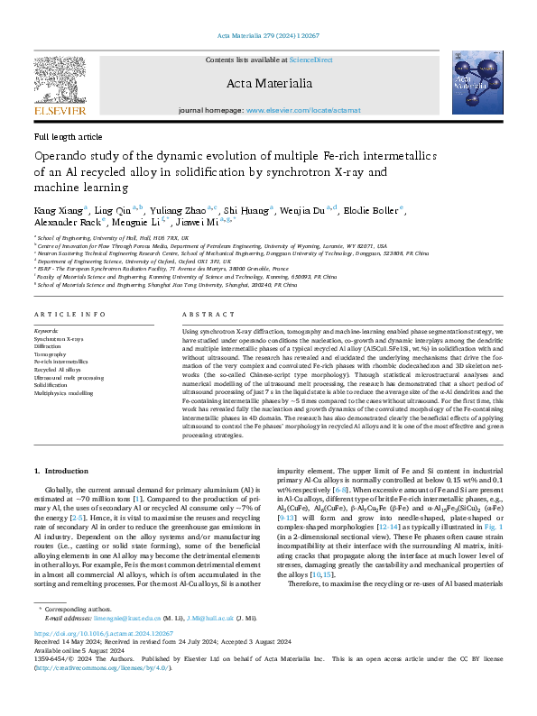 (PDF) Operando study of the dynamic evolution of multiple Fe-rich ...