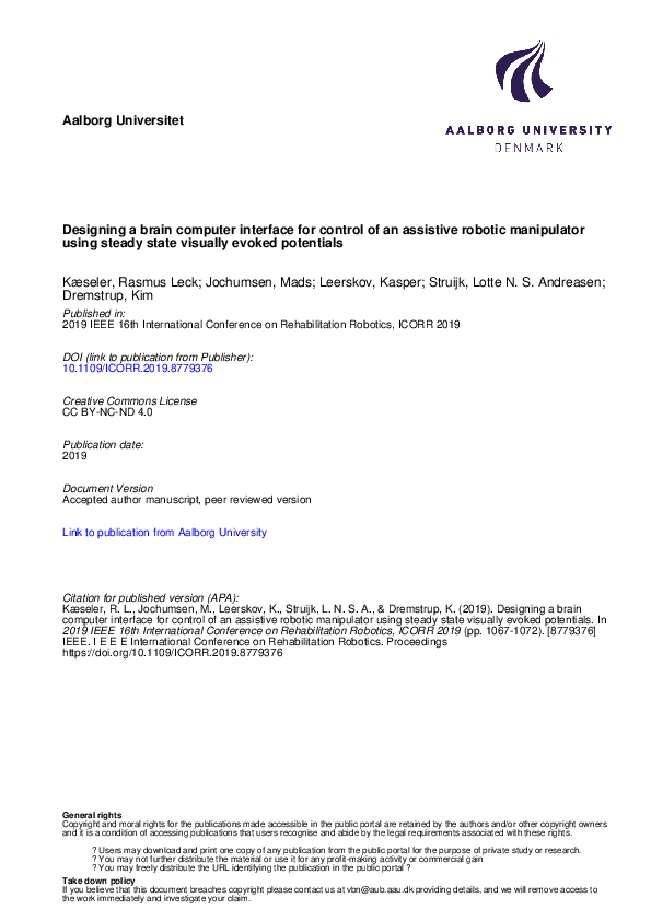 (PDF) Designing a brain computer interface for control of an assistive ...