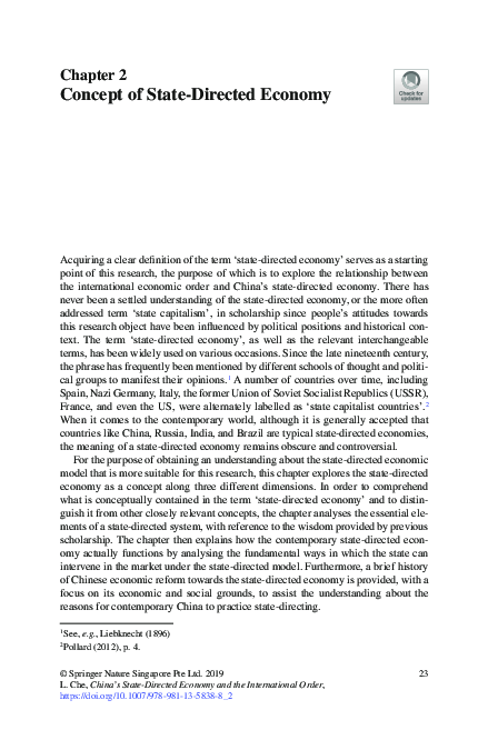 (PDF) Concept of State-Directed Economy