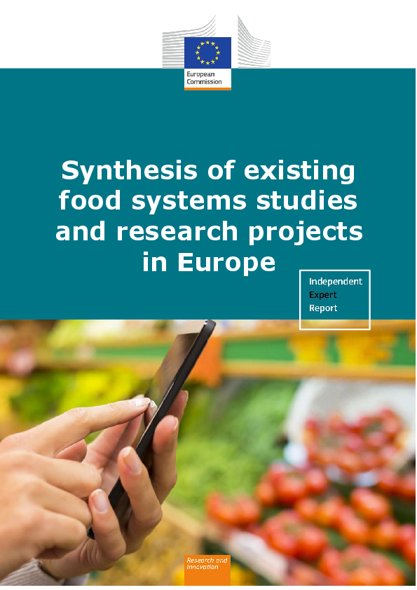 (PDF) Synthesis of existing food systems studies and research projects ...