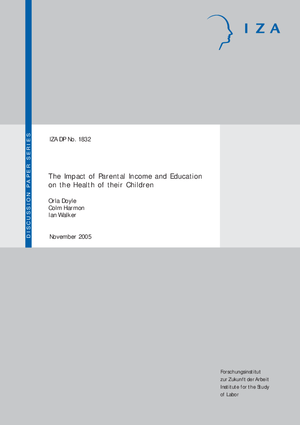 (PDF) The Impact of Parental Income and Education on the Health of ...