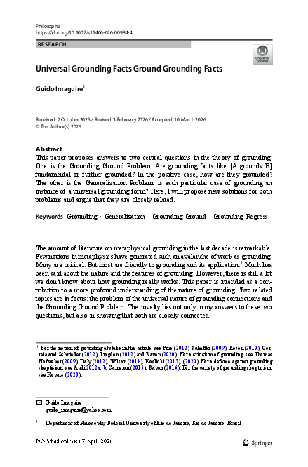 (PDF) Universal Grounding Facts Ground Grounding Facts