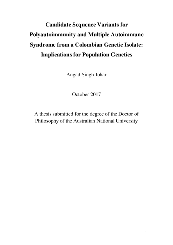 (PDF) Candidate Sequence Variants for Polyautoimmunity and Multiple ...