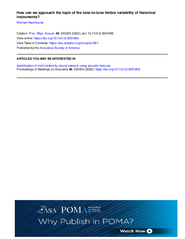 (PDF) How can we approach the topic of the tone-to-tone timbre ...