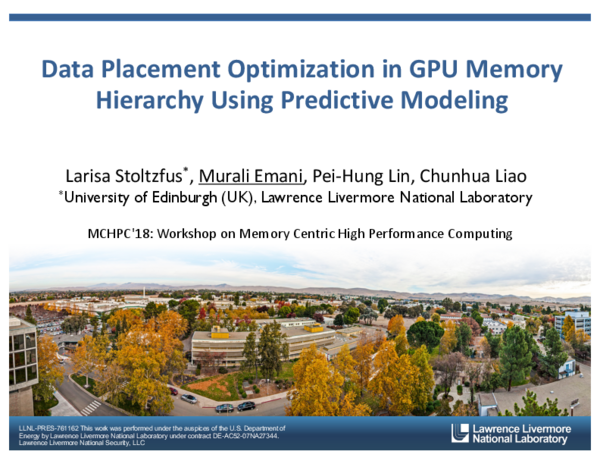 (PDF) Data Placement Optimization in GPU Memory Hierarchy using ...