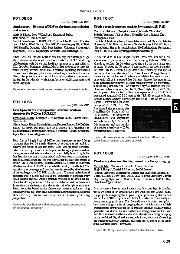 (PDF) Pixel array detectors for high count rate X-ray imaging