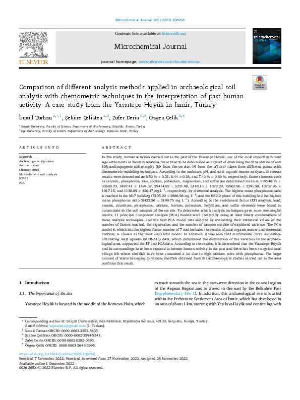 (PDF) Comparison of different analysis methods applied in ...