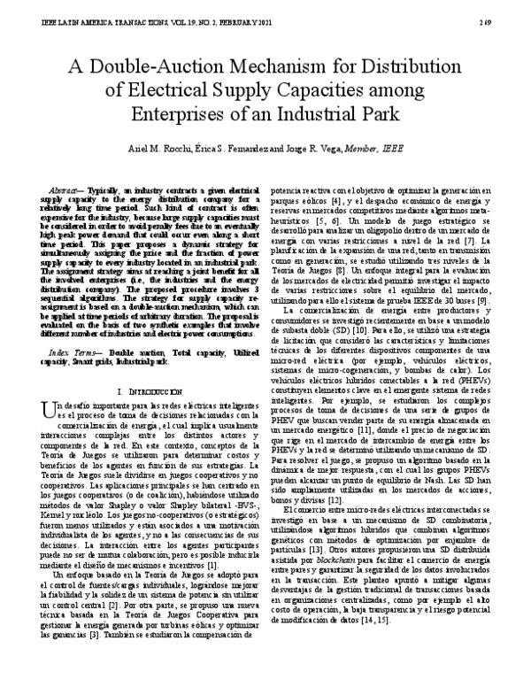 (PDF) A Double-Auction Mechanism for Distribution of Electrical Supply ...