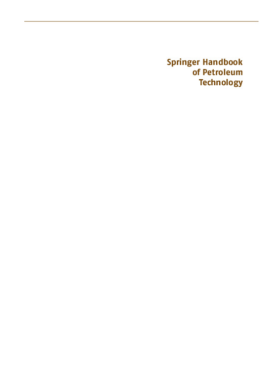 (PDF) Springer Handbook of Petroleum Technology