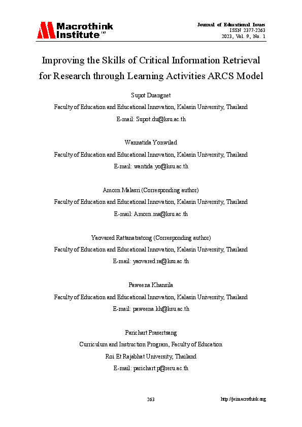 (PDF) Improving the Skills of Critical Information Retrieval for ...