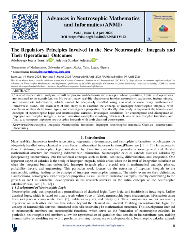 (PDF) Regulatory principles involved in the new neutrosophic integrals ...
