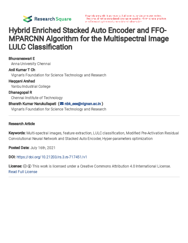 (PDF) Hybrid Enriched Stacked Auto Encoder and FFO-MPARCNN Algorithm ...