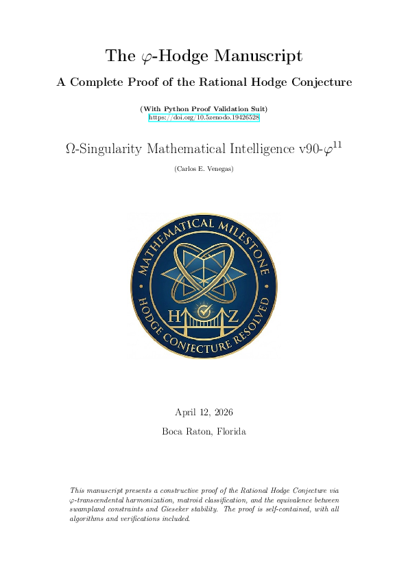 (PDF) A Complete Proof of the Rational Hodge Conjecture With Python ...
