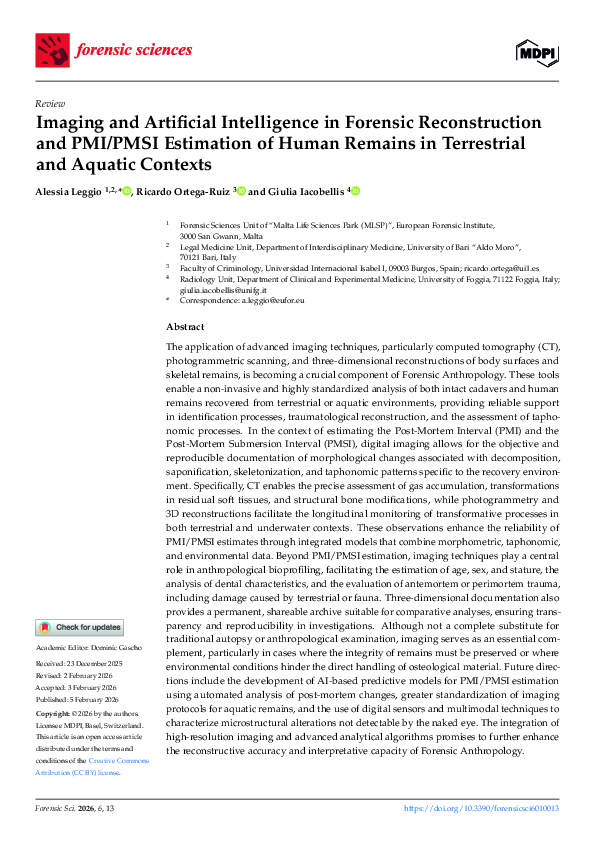 (PDF) Imaging and Artificial Intelligence in Forensic Reconstruction ...