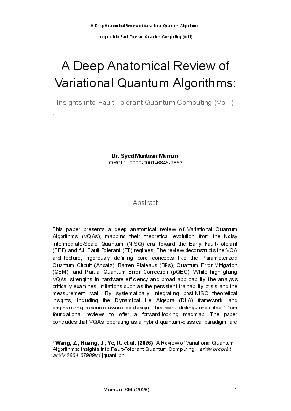(PDF) A Deep Anatomical Review of Variational Quantum Algorithms ...