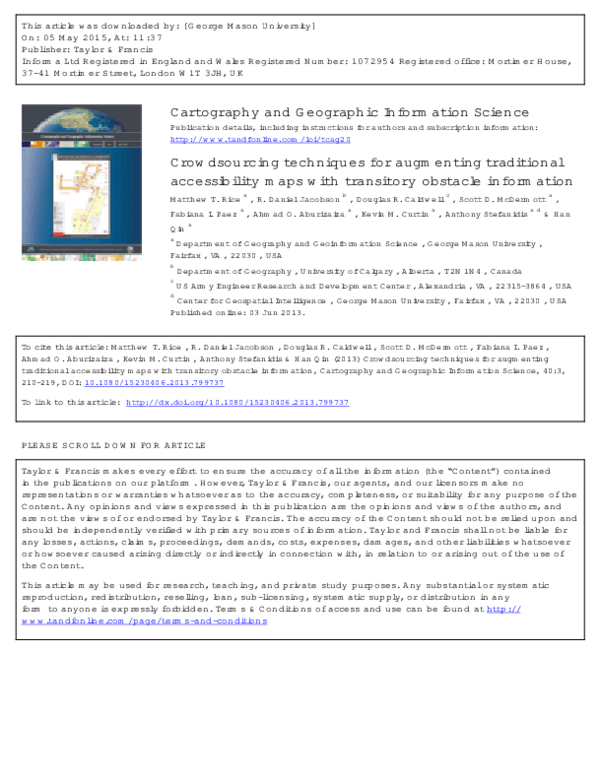 (PDF) Crowdsourcing techniques for augmenting traditional accessibility ...