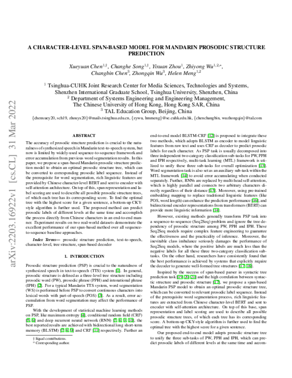(PDF) A Character-Level Span-Based Model for Mandarin Prosodic ...