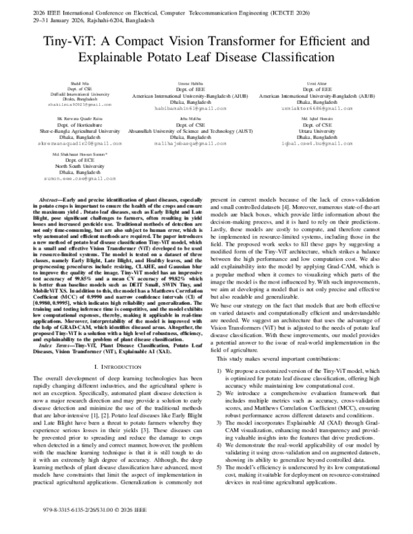 (PDF) Tiny-ViT: A Compact Vision Transformer for Efficient and ...