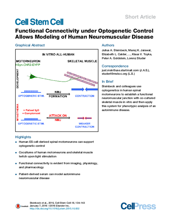 (PDF) Functional Connectivity under Optogenetic Control Allows Modeling ...