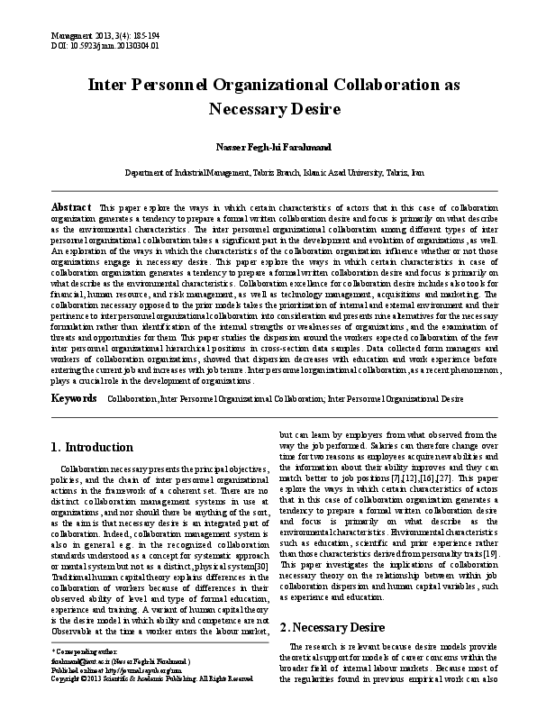 (PDF) Inter-Organizational Collaboration by Design