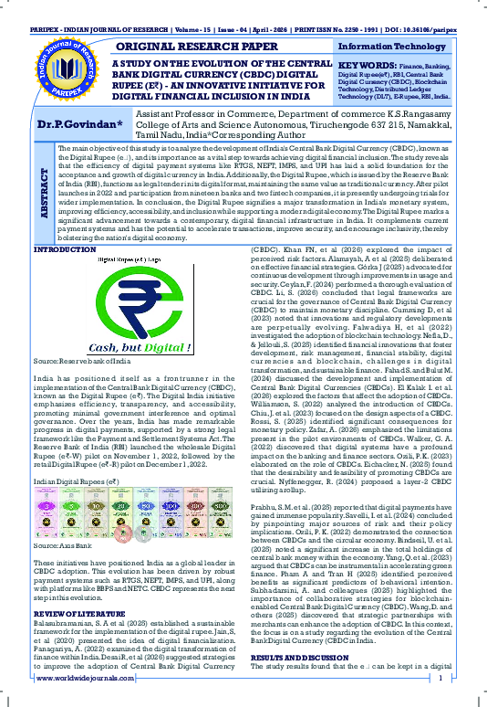 (PDF) A Study on The Evolution of The Central Bank Digital Currency ...