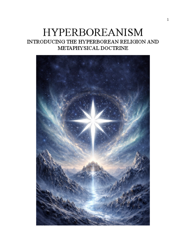 (PDF) Hyperboreanism - Introducing the Hyperborean Religion and ...
