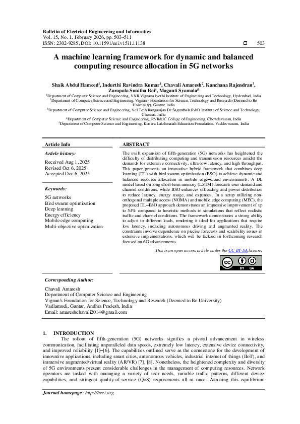 (PDF) A machine learning framework for dynamic and balanced computing ...